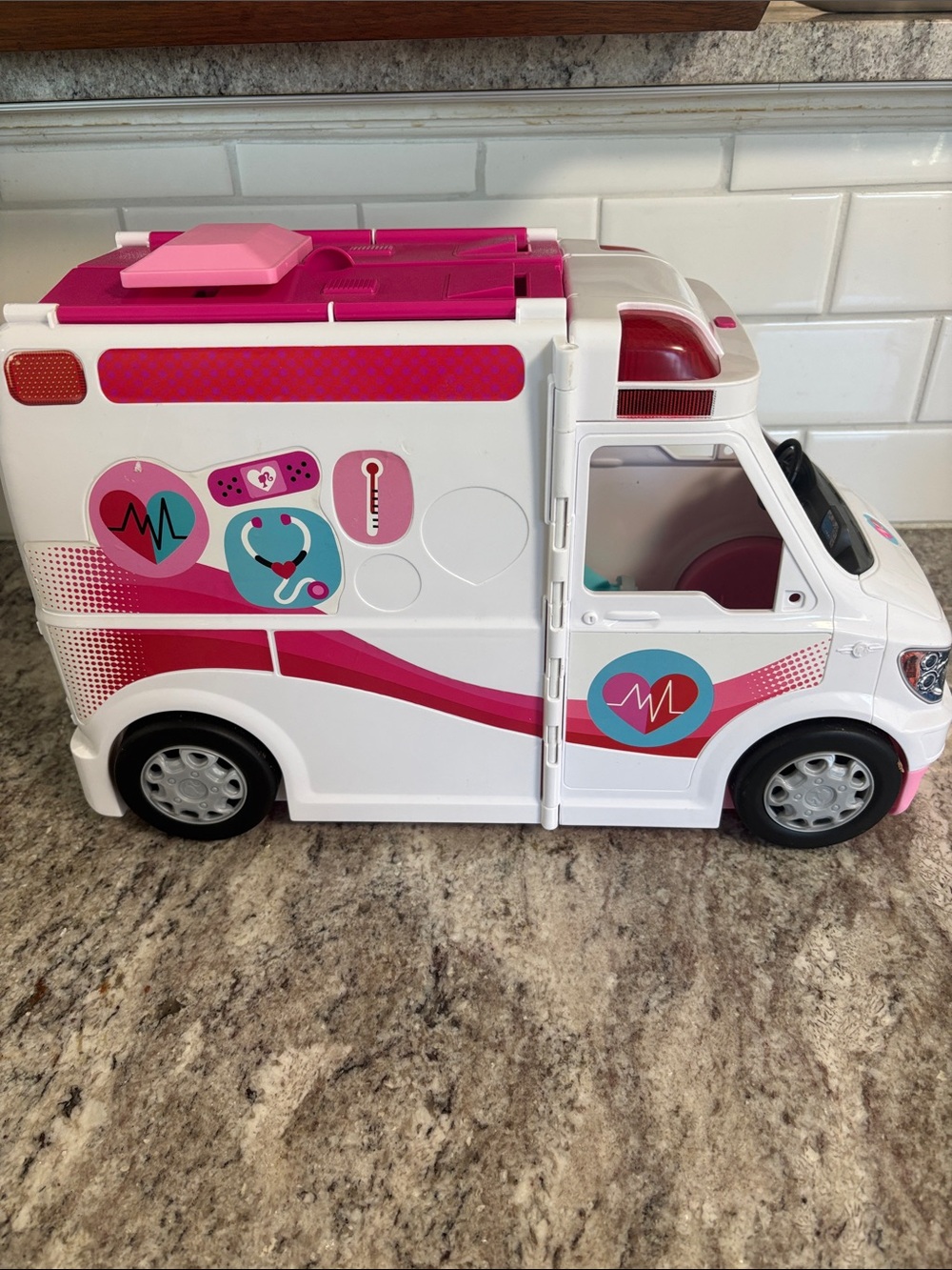 Barbie Ambulance- with working sirens and flashers! 2017 Edition Emergency EMS